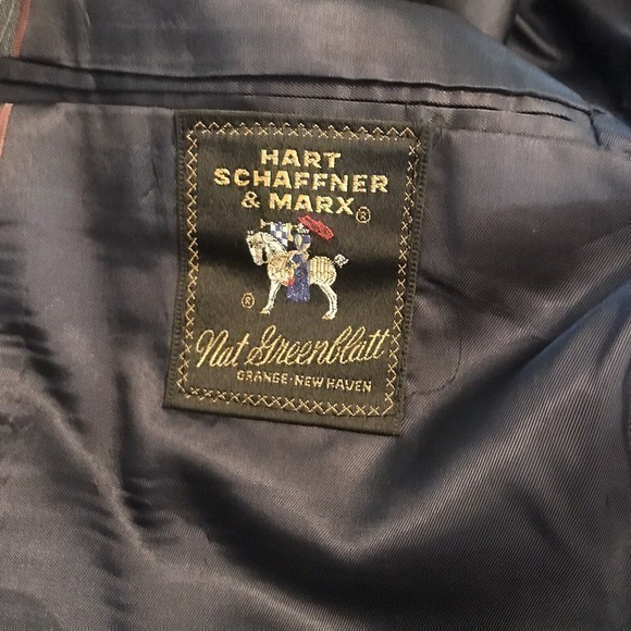 HART SCHAFFNER & MARX VIRACLE 42L* Blazer Gray PINSTRIPE‎  Sport Coat Vintage - Picture 7 of 10
